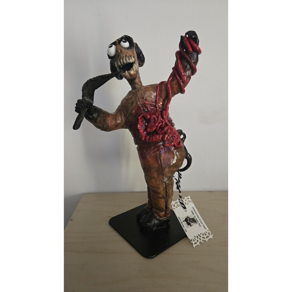 OOAK Handmade Creepy Oddity Art Clay Sculpture Scary Monster Creature Guts Gore